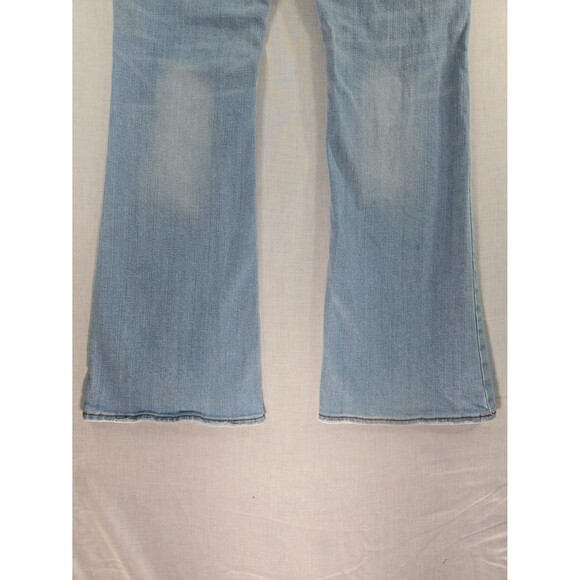 Y2K American Eagle Artist Jeans Low Rise Flared Bootcut Light Wash Size 6 SHORT - Picture 5 of 12